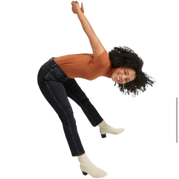 Everlane Cheeky Bootcut Jean Crop Charcoal Black Size 26 - Picture 1 of 13